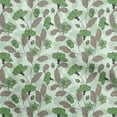 thumbnail image 1 of oneOone Silk Tabby Green Fabric Floral Retro Sewing Material Print Fabric By The Yard 42 Inch Wide, 1 of 5