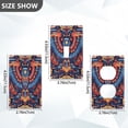 thumbnail image 7 of Yayeee Blank Wall Plate Cover 1-Gang 4.5"x2.7" Home Unused Decorative Outlet, Blue Abstract Eagle, 7 of 7