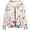 Light Pink, variant on ZHOGXU Plus Size Hooded Sweatshirt For Women Butterfly Print Zip Up Jacket With Pocket Trendy,Vacation,Light Pink,XXXL