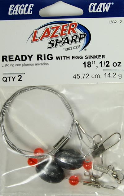 Eagle Claw Lazer Sharp L832-12 Ready Rig Saltwater