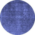 thumbnail image 1 of Ahgly Company Indoor Round Oriental Blue Industrial Area Rugs, 7' Round, 1 of 4