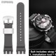thumbnail image 3 of Correa de reloj de silicona con hebilla de acero inoxidable T115.417 para Tissot Racing Series T115, accesorios para reloj de hombre, correa impermeable de 22 mm, 3 of 5
