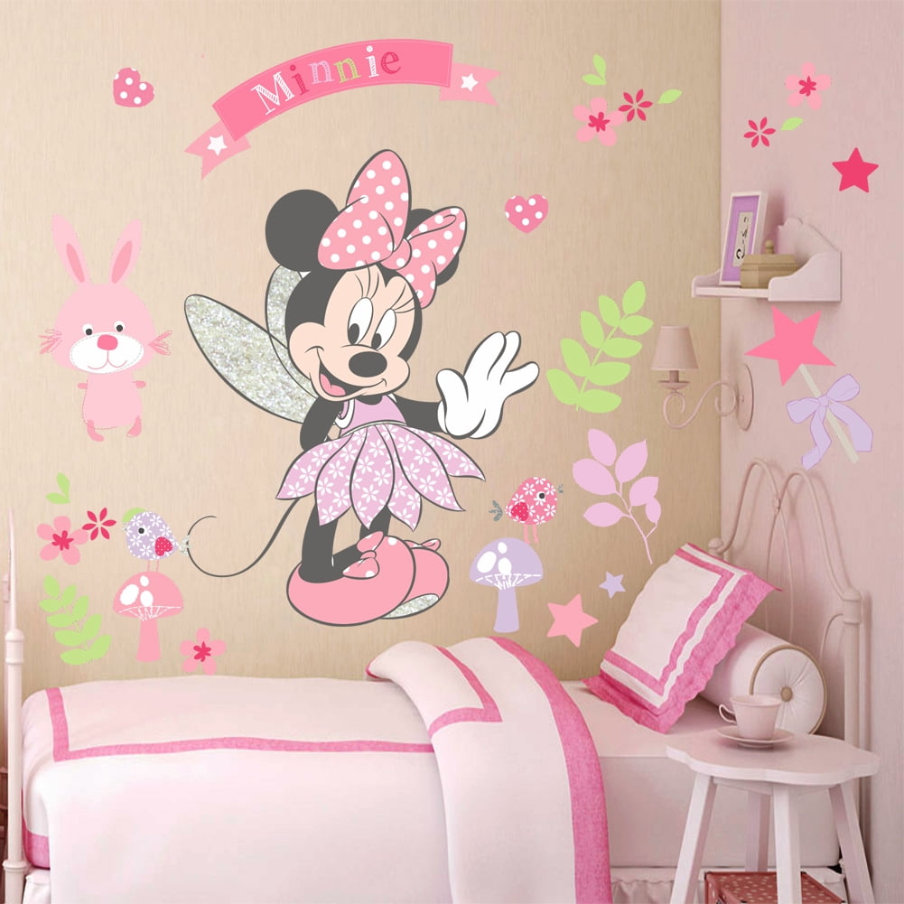 DISNEY Minnie Mouse Large Wall Sticker Roomscapes Room Decor 24x18" 