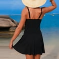thumbnail image 5 of Antinous Ladies Solid Crewneck Ribbed Mesh Swim with Chest Padding for Beach Outdoor Wear, 5 of 5