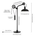 thumbnail image 4 of Hudson & Canal TL0717 Lampe de Table en Bronze Noirci Néo avec Système de Poulie de Roue à Rayons, 4 of 10