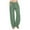 ZA-Green-deals of the day, variant on Frostluinai Casual Wide Leg Pants for Women Drawstring Elastic Waist Linen Palazzo Pants Solid Baggy Straight Leg Pants with Pockets