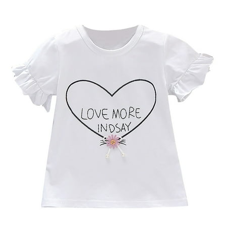 

Baby Half Sleeve Round Collar Pure Color Letter T-shirt Short Sleeve Jacket