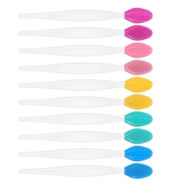Reusable Silicone Pore Brush Kit 10pcs Non Irritating Design For Deaded Skin Removal And Circulations Boost