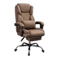 thumbnail image 2 of DimyFew Chaise de Bureau Chaise Inclinable Chaise de Jeu Ergonomique Dossier Haut Réglable Éponge Alliage d'Aluminium Convient aux Adultes Femmes Bureau à Domicile Étude Professionnel Espace de Travail Brun, 2 of 8