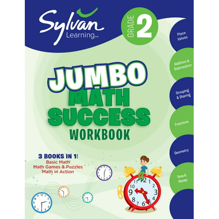 2nd Grade Jumbo Math Success Workbook : Activities, Exercises, and Tips to Help Catch Up, Keep Up, and Get