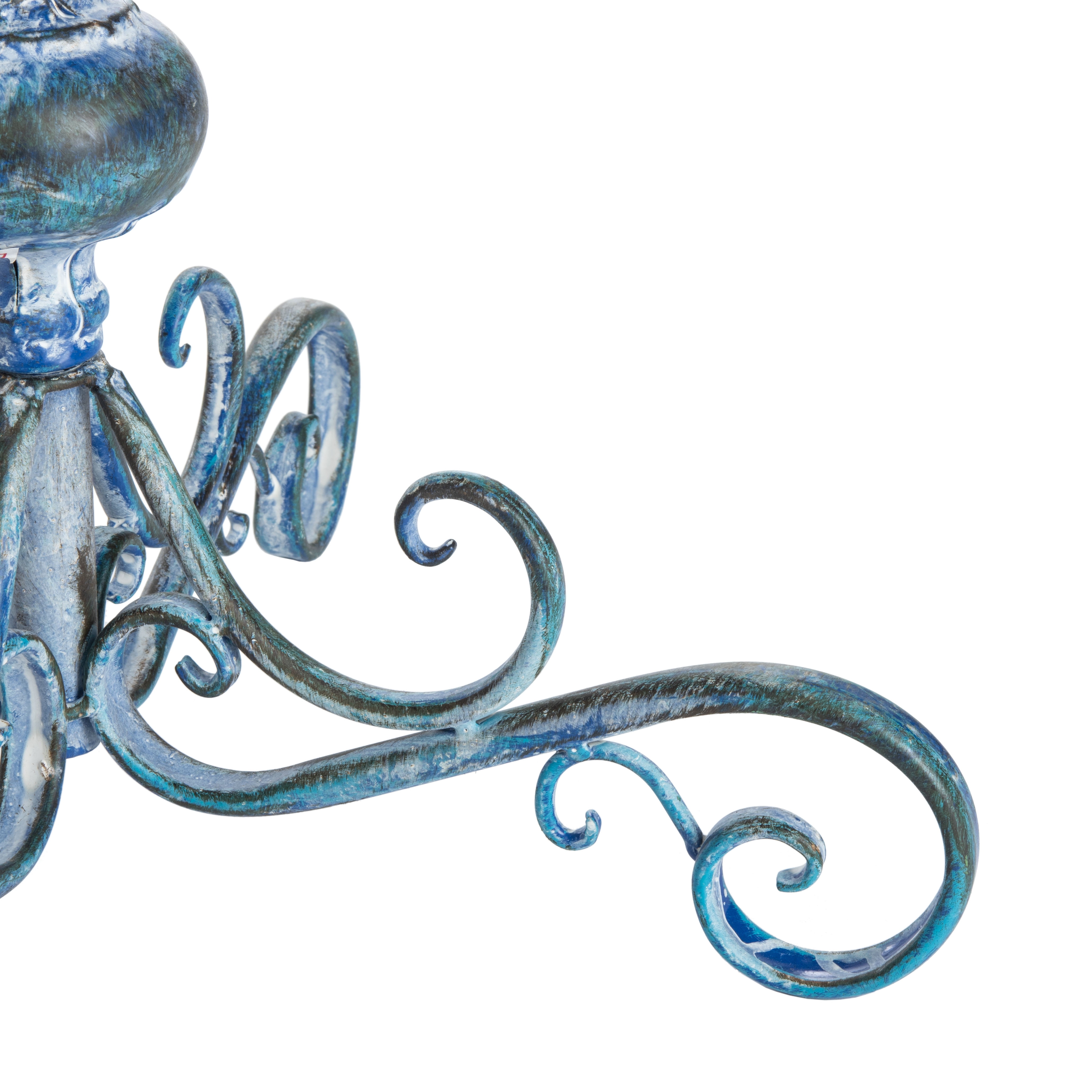 SAFAVIEH Orian Solid Rustic Outdoor Patio Bird Bath, Mossy Blue