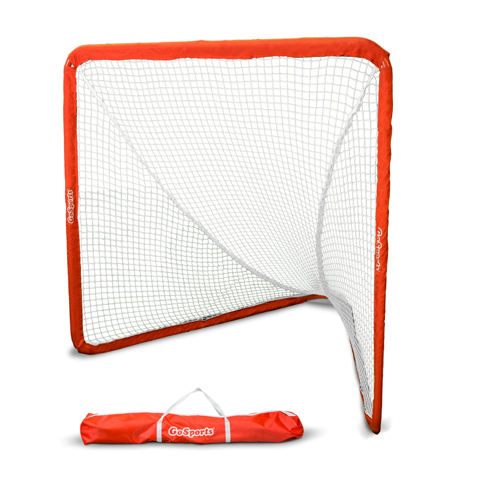 The Only Truly Portable Lacrosse Goal for Kids and Adults Backyard Setup in Minutes GoSports Regulation 6 x 6 Lacrosse Net with Steel Frame 