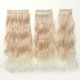 thumbnail image 4 of yeacher Long Curly Clip-In Hair Extensions Set - 22in Layered Synthetic Fiber Wigs, 190g Lightweight, Natural Look, Model NFP1011-3, Perfect for Daily Styling and Volume Boost, 4 of 6