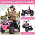 thumbnail image 5 of OLAKIDS Kids Ride on ATV, 12V 4 Wheeler Quad Toy Vehicle with Music, Horn, High Low Speeds, LED Lights, Electric Ride On Toy, Battery Powered Wheels Car for Children 3-8 Years Old, 5 of 8