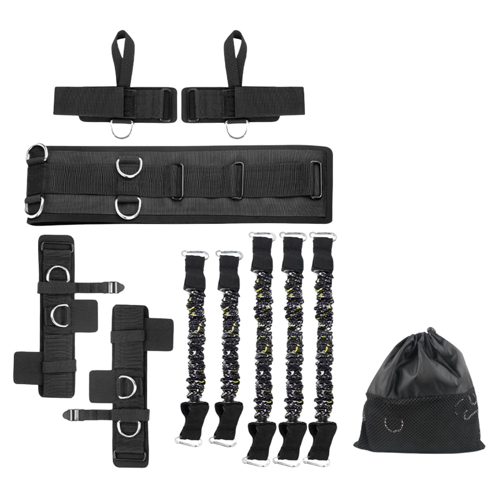 DimyFew Boxing Resistance Bands Set Accessories Premium Materials Vertical Jump Training 2lbs Black