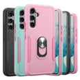 thumbnail image 3 of Xhy Samsung Galaxy A54 5G Case with Screen and Lens Protector Magnetic Ring Kickstand Military Grade Double Layer Drop Protection Rugged Detachable for Galaxy A54 5G Phone - Pink, 3 of 4