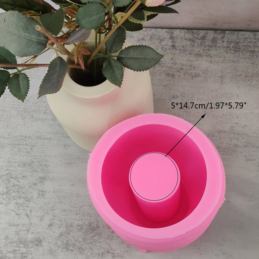 WINDLAND Silicone Flowerpot Mold Succulent Plant Cement Vase Resin Epoxy Mold Large Vase