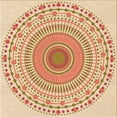 thumbnail image 1 of Ahgly Company Machine Washable Indoor Square Transitional Khaki Gold Area Rugs, 8' Square, 1 of 7