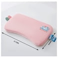 thumbnail image 2 of Yardvibe Pillow for Sleeping, 17.72"x9.84" Slow Rebound Foam Sleeping Pillow with Removable Washable Cover, Small Cool Flat Pillow, Memory Foam Pillow for Traveling or Camping (Pink), 2 of 5