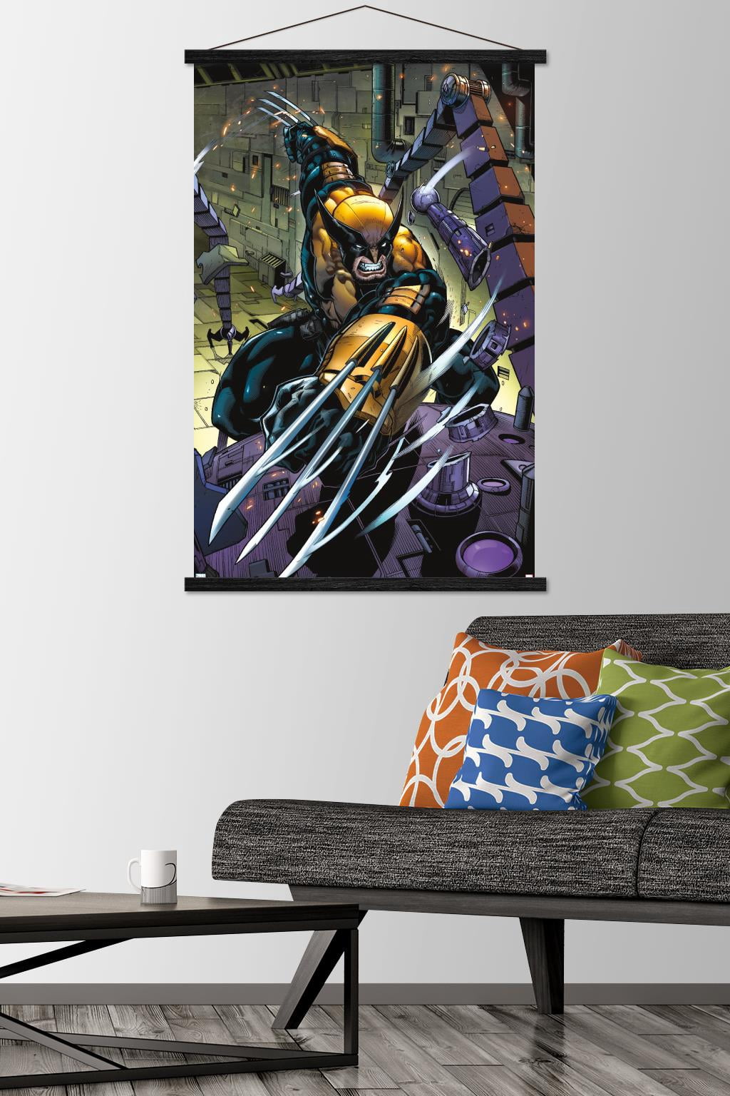 Marvel Comics - Wolverine - Wolverine #1 Wall Poster with Wooden Magnetic Frame, 22.375" x 34"