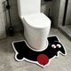thumbnail image 5 of Cute U Shaped Bathroom Rug Soft Faux Non Bath Mat Absorbent Drying Floor Rug For Home Decor 65 X 38.5cm, 5 of 6