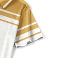 thumbnail image 6 of Fnnxeal Mens Polo Shirts Button Pullover Casual Short Sleeve Summer Collared Polo Yellow Shirts for Men Size 2XL, 6 of 7