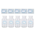 thumbnail image 2 of Almacenamiento de botellas de laboratorio, 5 uds., botella de laboratorio de 250ml, contenedor químico de vidrio de borosilicato de boca ancha transparente para experimentos, 2 of 14