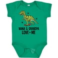 thumbnail image 3 of Inktastic Nana and Grandpa Love Me Dinosaur Grandson Boys Baby Bodysuit, 3 of 5