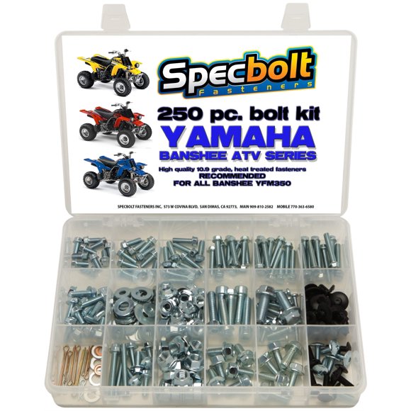 Kit de tornillos Specbolt Fasteners Yamaha Banshee YFM350 ATV, 250 unidades
