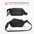 thumbnail image 4 of Bolso de pecho tomtoc 1,5L con Protección RFID Impermeable Ligero Negro, 4 of 5