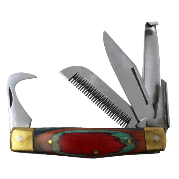 Heavy Duty Horse Farrier Hoof Pick Comb, Multi-Purpose Grooming and Cleaning Tool for Horse Care and Maintenance
