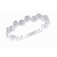 thumbnail image 2 of AFFY 2/9 Carat (Cttw) Round Natural Diamond Vintage Style Engagement Band Ring 14K Solid White Gold (I-J Color, I2-I3 Clarity, 0.22 Carat (Cttw) Ring Size-9.5, 2 of 4