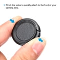 thumbnail image 4 of Unique Bargains 28mm Lens Cap, 2 Pack Sides Pinch Snap Camera Lens Cover for Front Lens, Black, 4 of 7