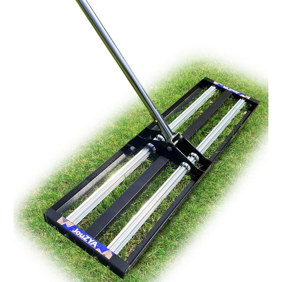Rastrillo Nivelador de Césped JouZYA con Rodillos de Aluminio y Acero Inoxidable