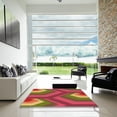 thumbnail image 7 of Ahgly Company Machine Washable Indoor Round Transitional Crimson Red Area Rugs, 5' Round, 7 of 7