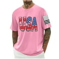 thumbnail image 2 of cllios 4th of July Tops for Men Funny Patriotic American Flag Graphic Tees Athletic Crew Neck Shirts Soft Short Sleeve T Shirt S-5XL, 2 of 6
