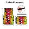 thumbnail image 4 of Daiia Colorful Tie Dye Stained Glass 1 Printed Car Floor Mats Set of 4, Durable Non Slip Auto Floor Carpet, Car Interior Carpets Proof Foot Pads Anti-Slip Cushion Automoetive Accessories, 4 of 6
