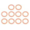 thumbnail image 1 of Unique Bargains 10 Pcs 24mm x 16mm x 2mm Rondelle Plate en Cuivre Joint d'Étanchéité, 1 of 1