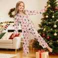 thumbnail image 5 of Gubotare Christmas Gifts for Girls Boys Pajamas Kids Long Sleeve Pjs Ribbed Comfort Stretch for Active Boys Size 7-8 (Light Pink,7-8 Years), 5 of 9