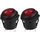 thumbnail image 1 of Interruptor de 12 V CC para coche, barco, interruptor basculante iluminado con luz LED roja, impermeable, 20 A, 3 pines, control de encendido y apagado universal para coche, camión, 1 of 4