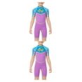 thumbnail image 1 of Sonducket Trajes de neopreno Breathe Freely, traje de buceo para niños, traje de neopreno de una pieza para niños y niñas, antimedusas, varios tamaños Violeta XXL 2piezas Sonducket CBP194451, 1 of 6