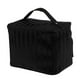 thumbnail image 4 of Neceser grande con asa y rayas, impermeable, organizador de maquillaje de viaje. Negro, 4 of 9