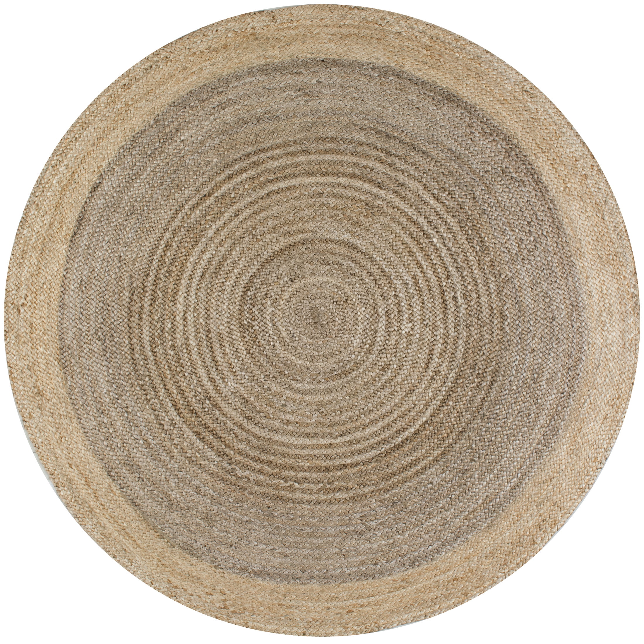 nuLOOM Eleonora Casual Jute Area Rug, 6', Round, Eleonora Grey
