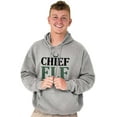 thumbnail image 5 of Xmas Chief Elf Officer Santa Helper Hoodie Sweatshirt Women Men Brisco Brands L, 5 of 6