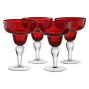 Artland Inc. Iris Ruby Margarita Glasses Set of 4 by Artland