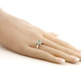 thumbnail image 4 of Gem Stone King 925 Sterling Silver Green Prasiolite Solitaire Engagement Ring for Women (1.10 Cttw, Round 7MM, Gemstone Birthstone, Available in Size 5, 6, 7, 8, 9), 4 of 4