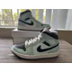 thumbnail image 3 of Ni - ke Ni - ke Air Jordan 1 Mid Aqua Black Womens Size 7.5 Shoes Teal Tint NEW, 3 of 5