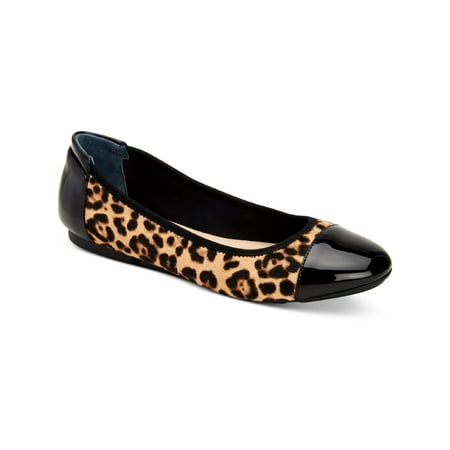 

Alfani Womens Tavii Calf Hair Animal Print Mary Janes Brown 9.5 Medium (B M)