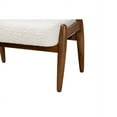 thumbnail image 5 of Baxton Studio Jeanine Japandi Cream Boucle Fabric and Walnut Brown Finished Rubberwood Ottoman Footstool, 5 of 7