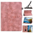 thumbnail image 3 of FJLBDE Case for Lenovo Legion Y700 (2025) 3rd Gen TB-321FC 8.8 inch, Embossed Flower PU Leather Flip Wallet Folio Stand Cover with Pencil Holder, Pink, 3 of 7